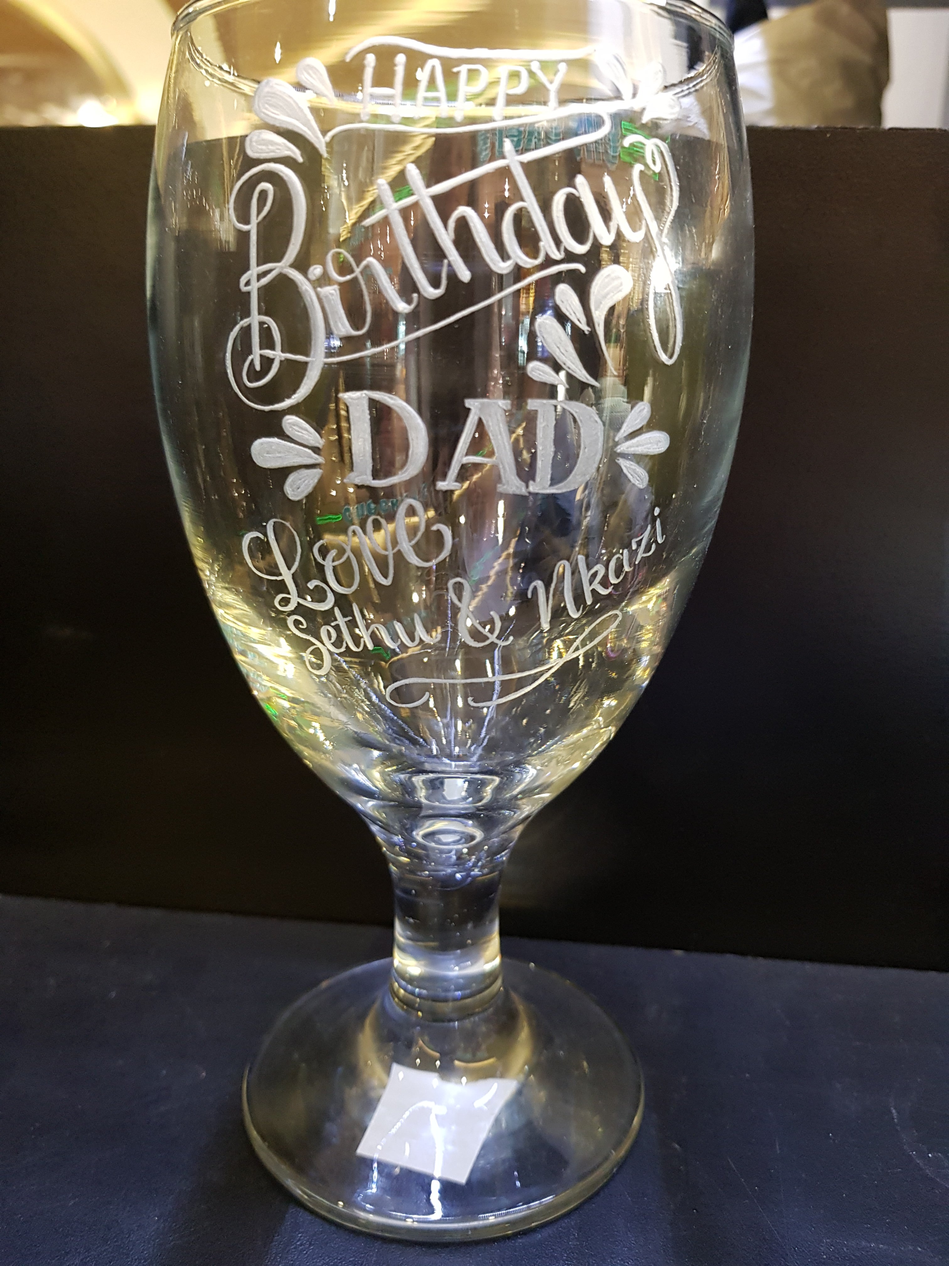 custom hand engraved glass