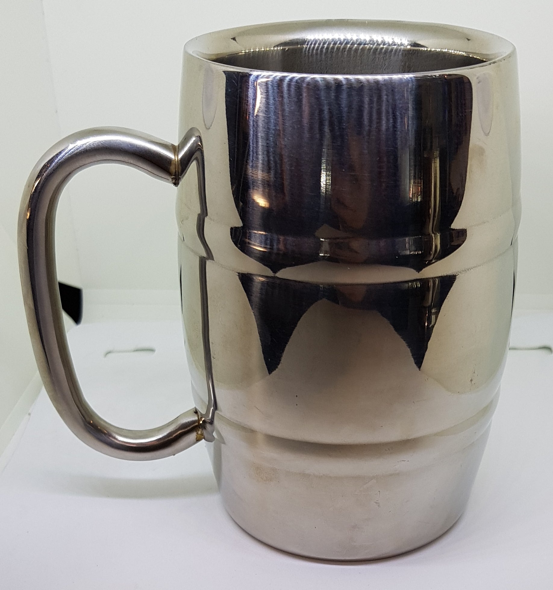 stainless steel beer tankards R400 etched with any logo