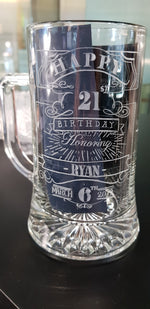 Load image into Gallery viewer, crystal beer tankards incl engraving
