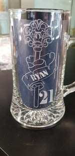 Load image into Gallery viewer, crystal beer tankards incl engraving
