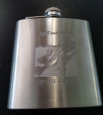 Load image into Gallery viewer, Customised Etched Stainless Steel Hip Flask
