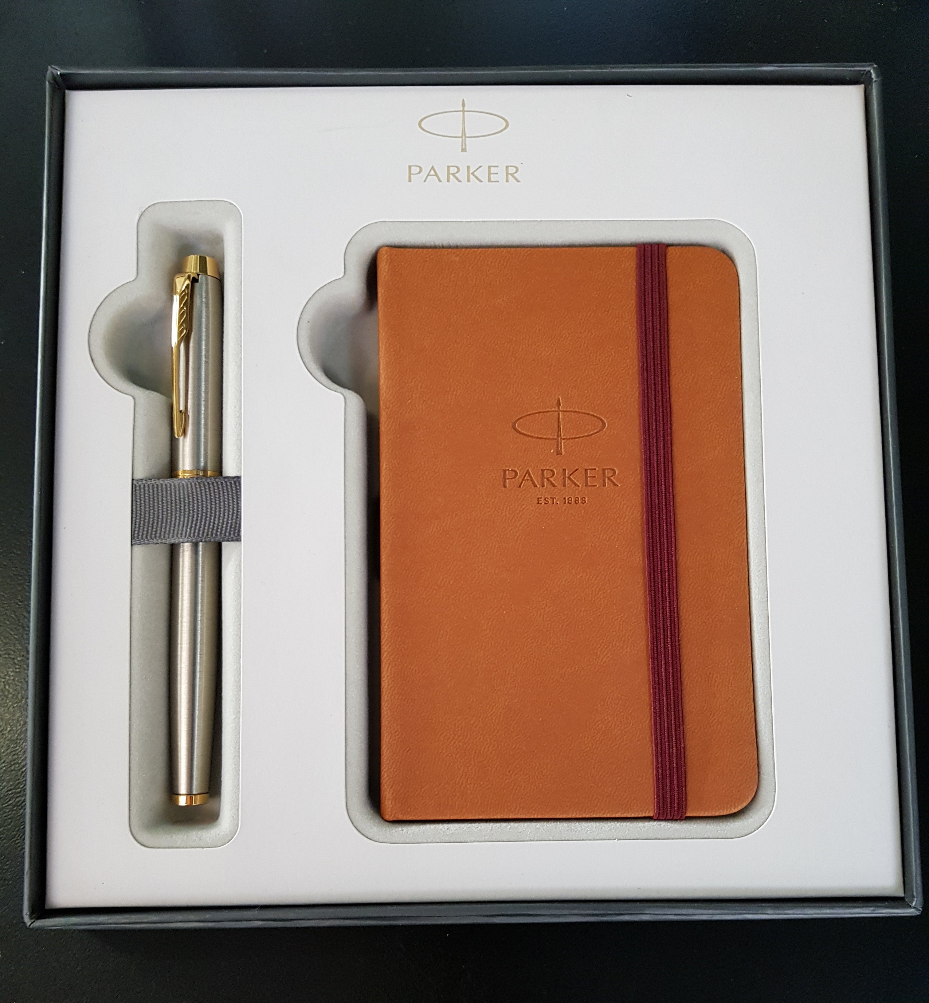 brushed metal gt parker im fountain pen incl engraving