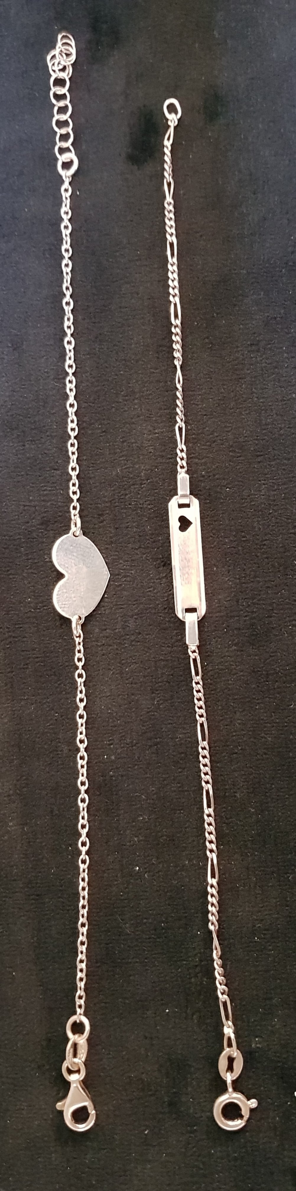 silver id bracelets incl engraving on both sides