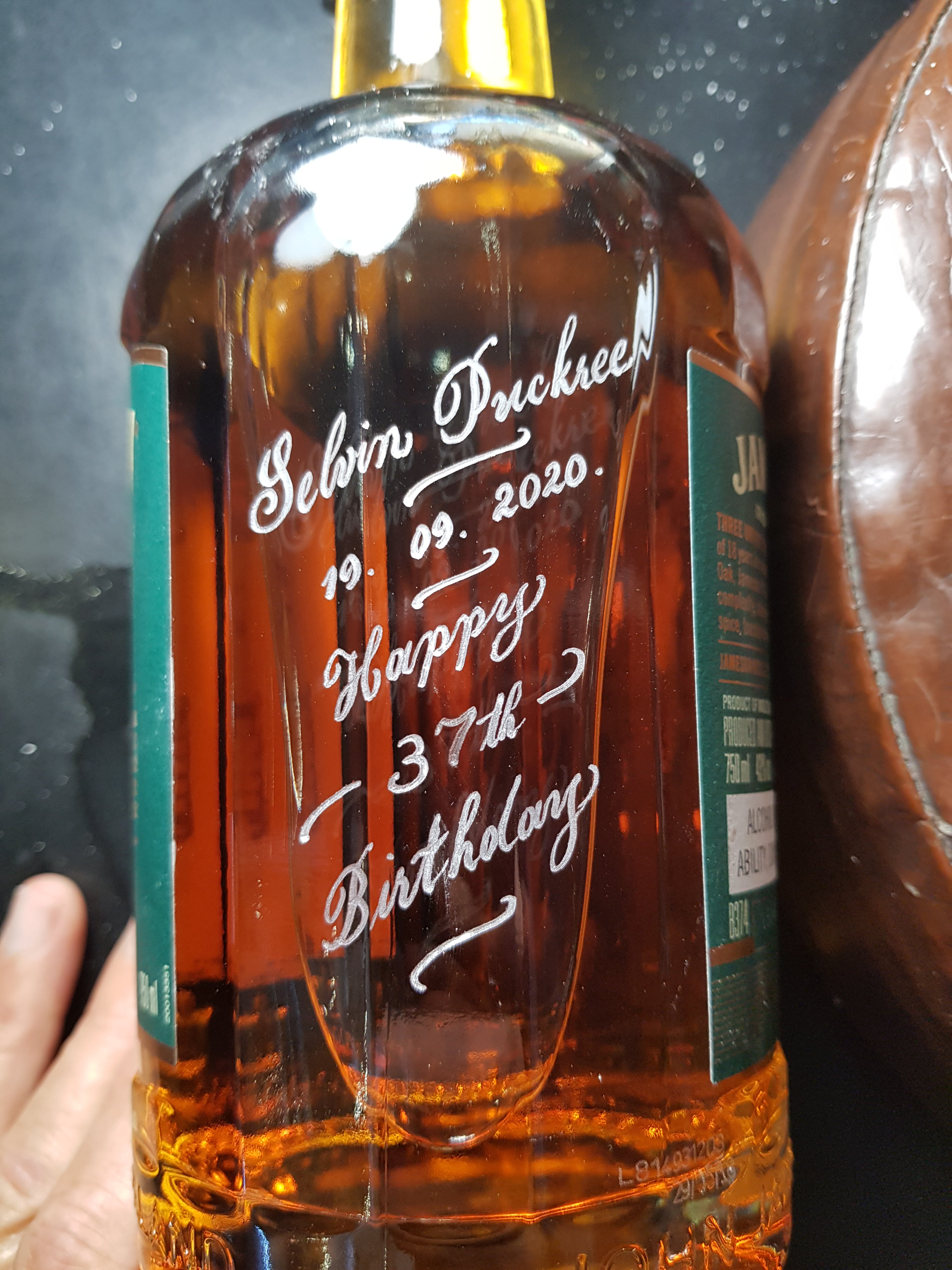 hand engraved whisky gift idea