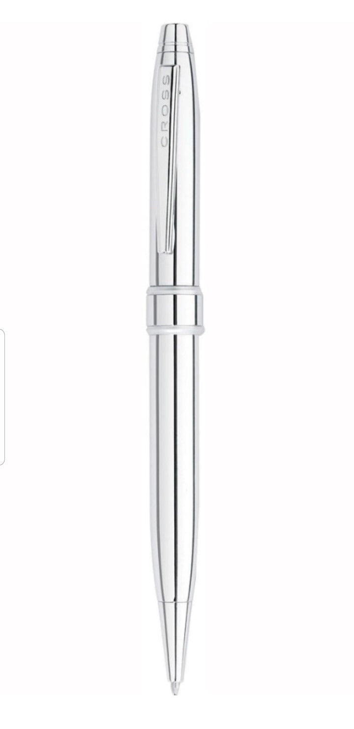 Cross Stratford Chrome Ballpoint Pen Incl Engraving