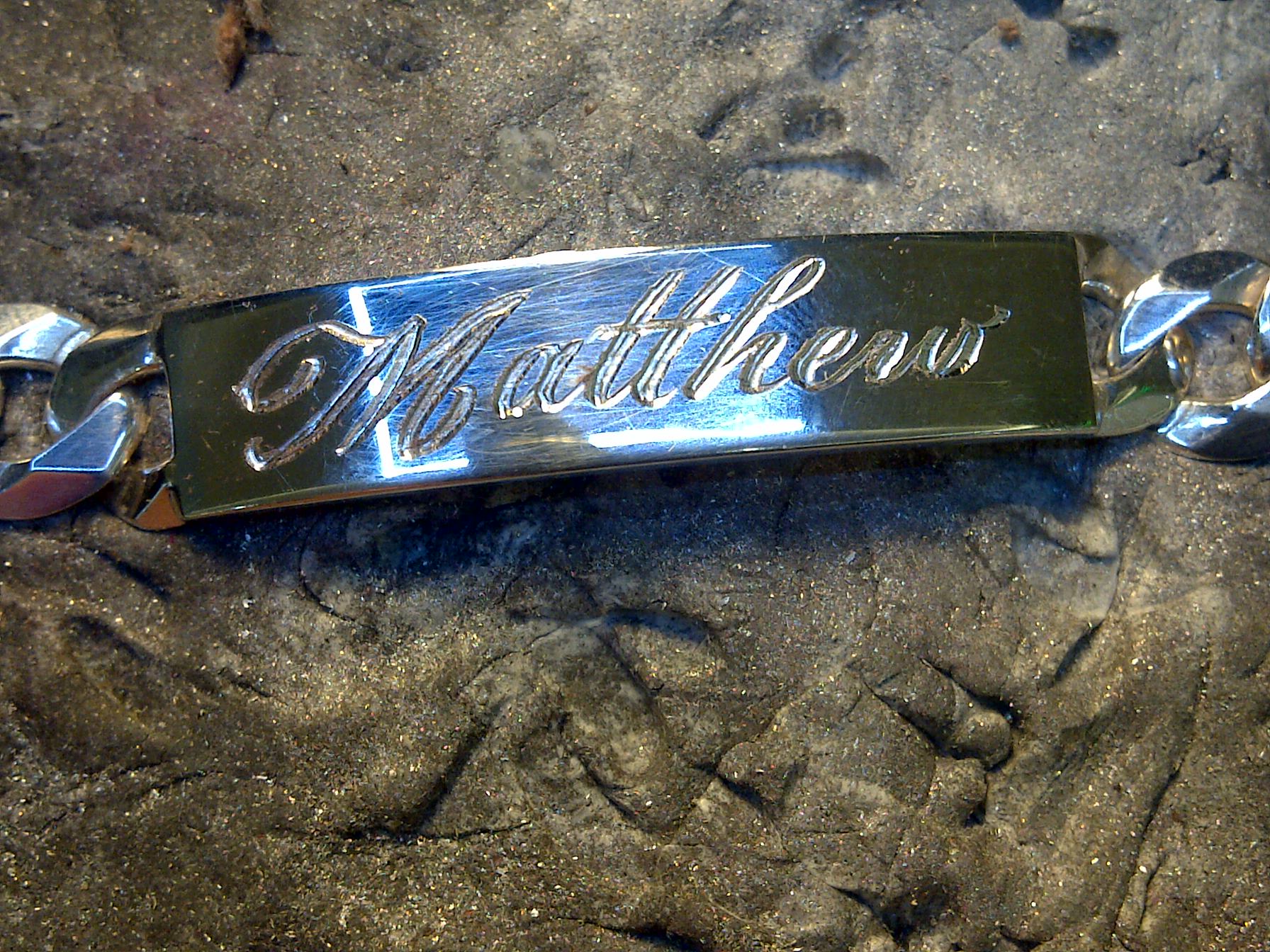 Sample pic of hand engraving CLICK PIC for more.  All done while u wait