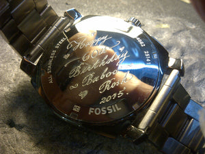 engraving  on watches this message R220