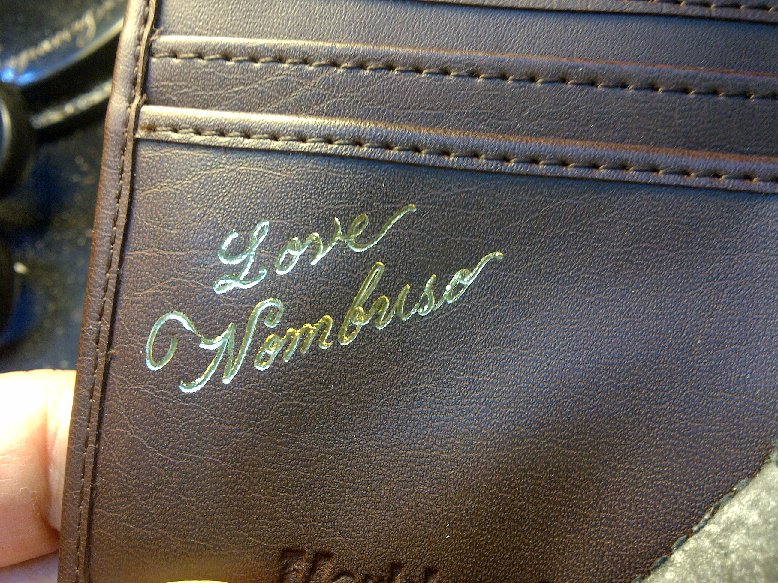 embossing onto wallets and diaries and briefcases - click pic for more