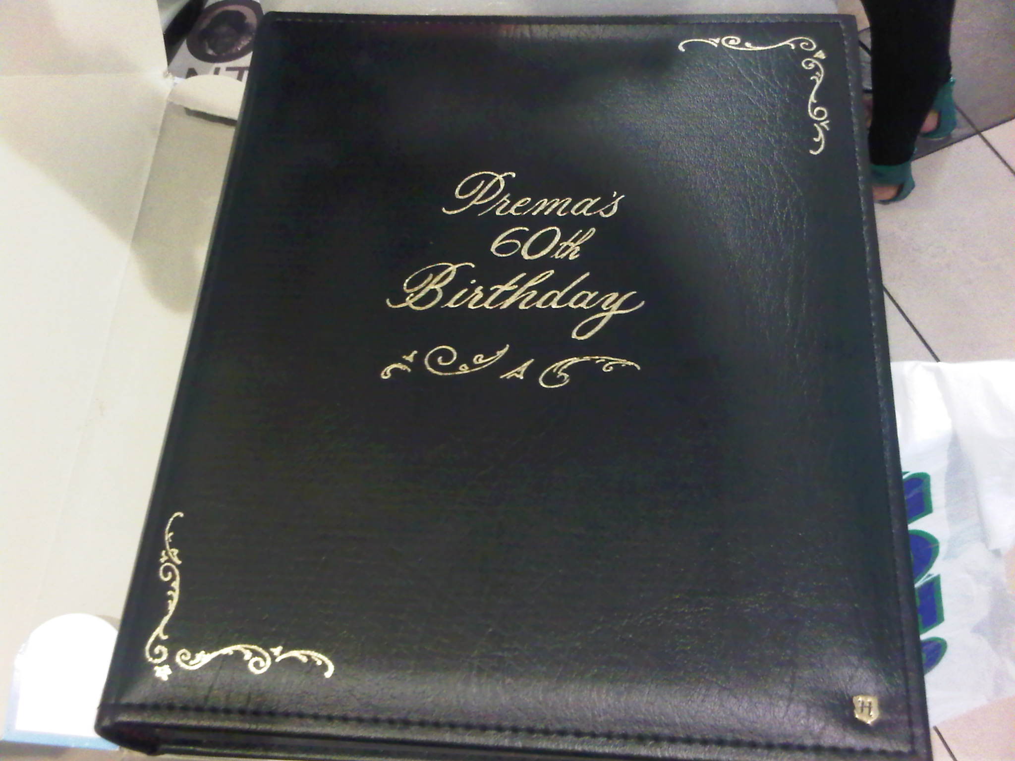 hand embossed photo album